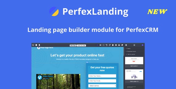 Script PHP - Módulo de Construtor de LandingPage para PerfexCRM